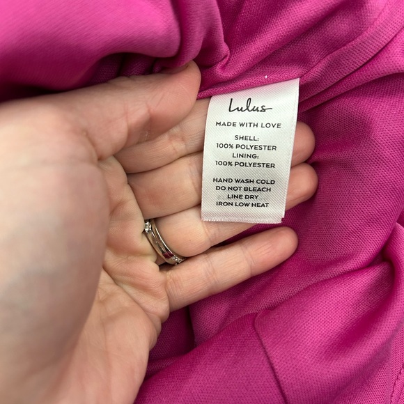 Lulu's Magenta Sequin Mini Dress - Picture 11 of 11